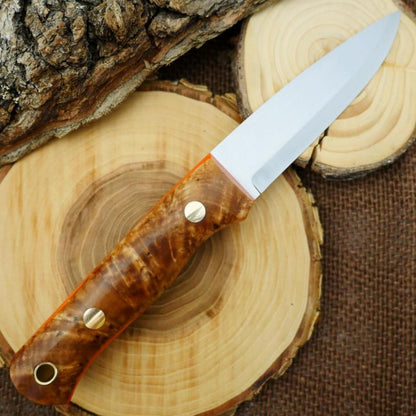 Classic: Karelian Birch & Hunter Orange G10 - Adventure Sworn Bushcraft Co.