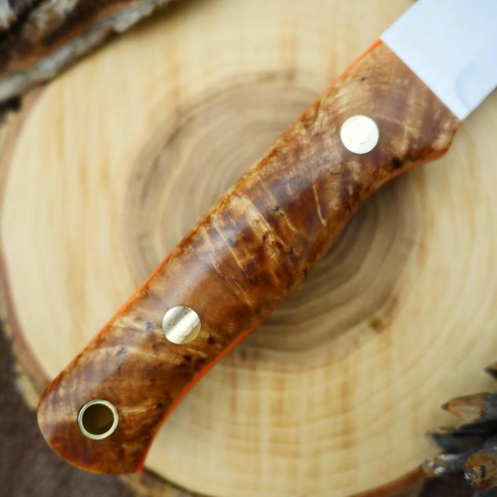 Classic: Karelian Birch & Hunter Orange G10 - Adventure Sworn Bushcraft Co.