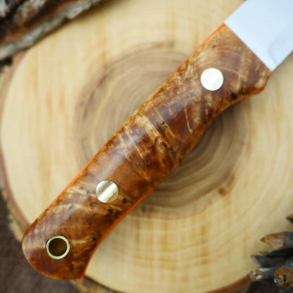 Classic: Karelian Birch & Hunter Orange G10 - Adventure Sworn Bushcraft Co.