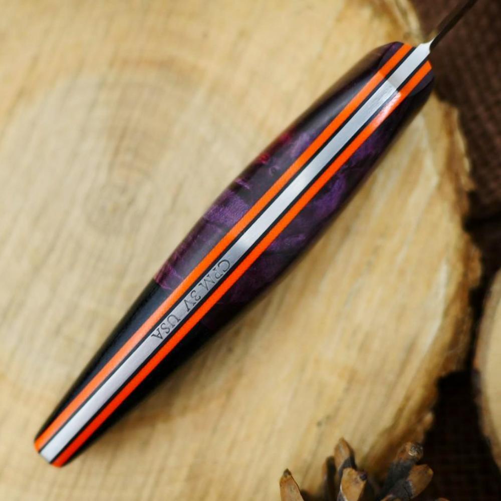 Hiker: Purple Maple Burl & Black Canvas - Adventure Sworn Bushcraft Co.