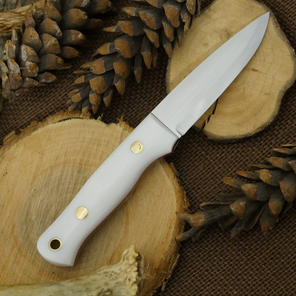 Classic: White Corian & Red - Adventure Sworn Bushcraft Co.