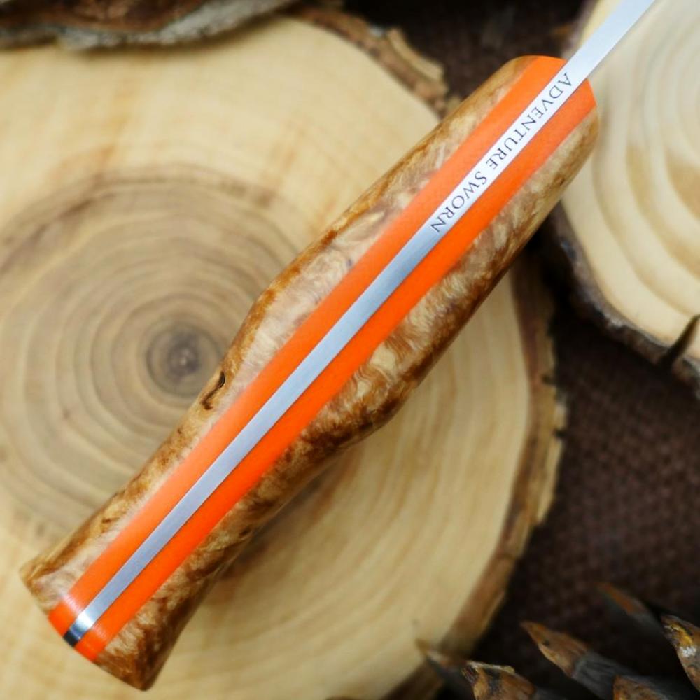 Classic: Karelian Birch & Hunter Orange G10 - Adventure Sworn Bushcraft Co.