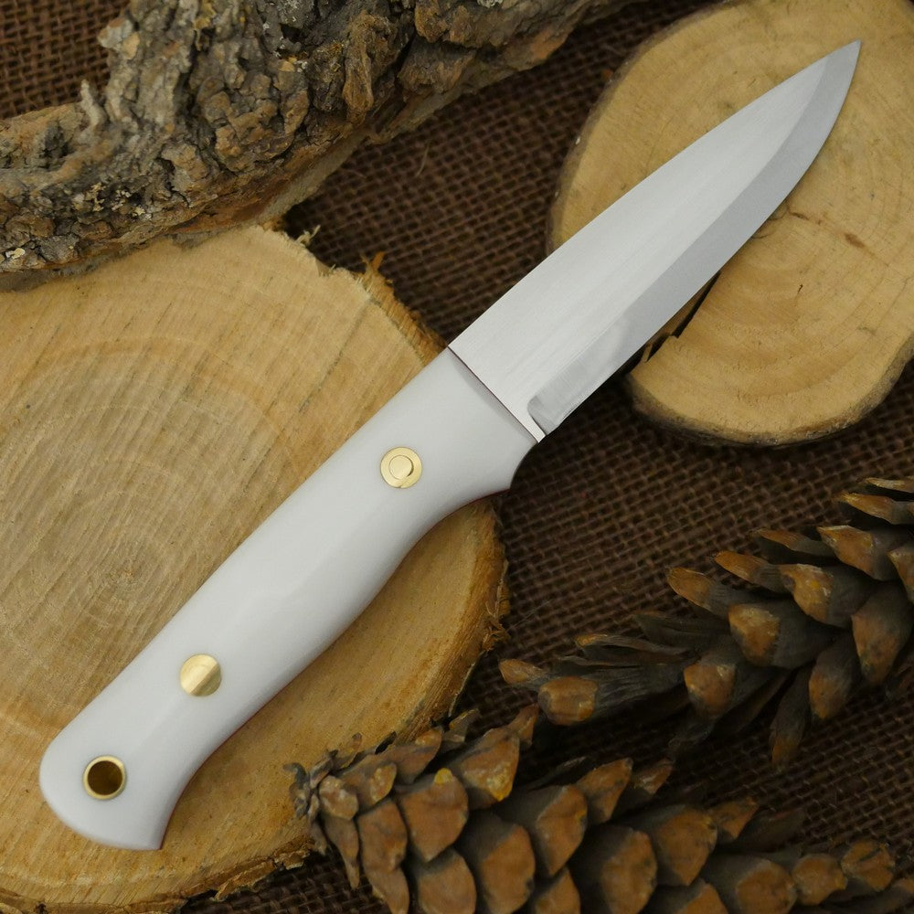 Classic: White Corian & Red - Adventure Sworn Bushcraft Co.