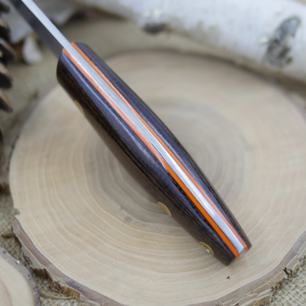 Woodsman: Brown Burlap & Orange G10