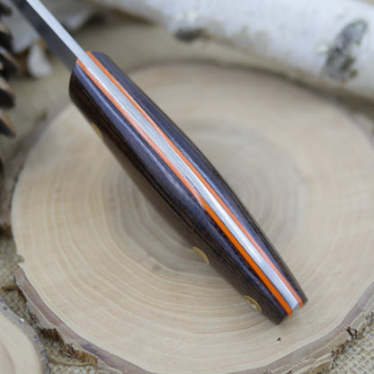 Woodsman: Brown Burlap & Orange G10