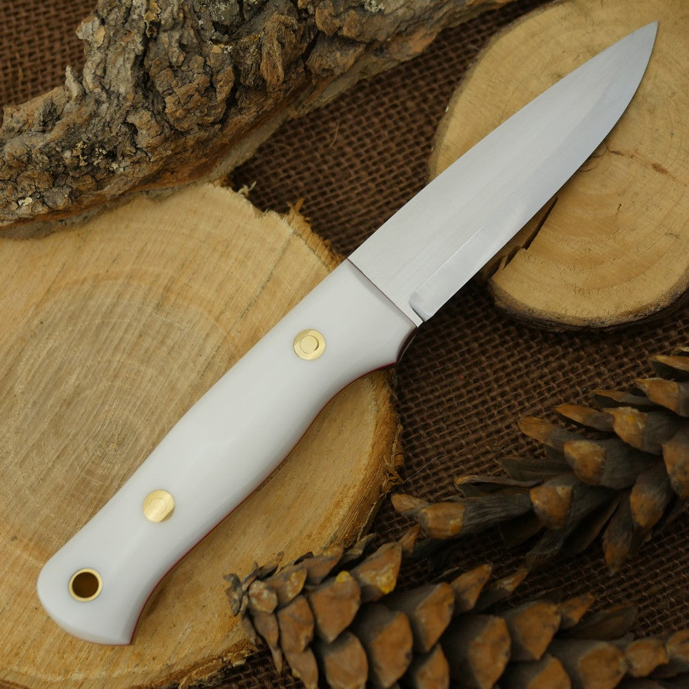 Classic: White Corian & Red - Adventure Sworn Bushcraft Co.