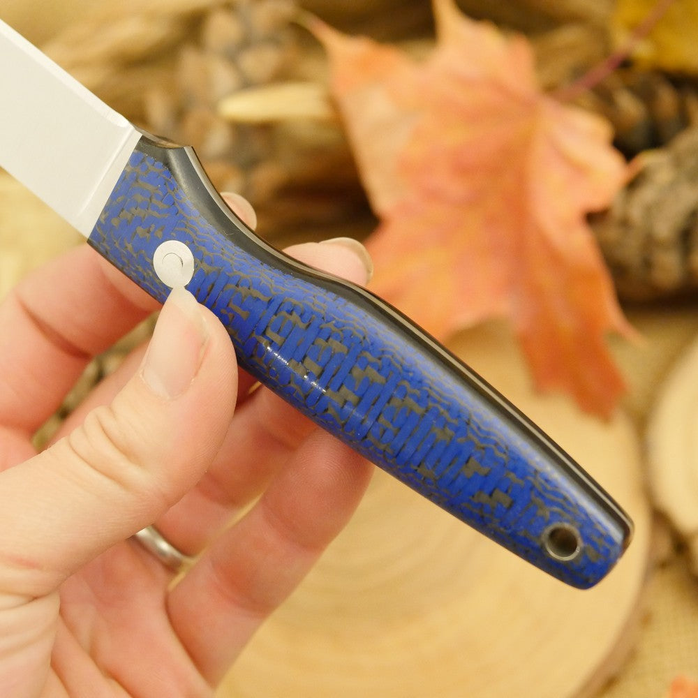 Hiker: Blue Carbon Fiber & Black Canvas
