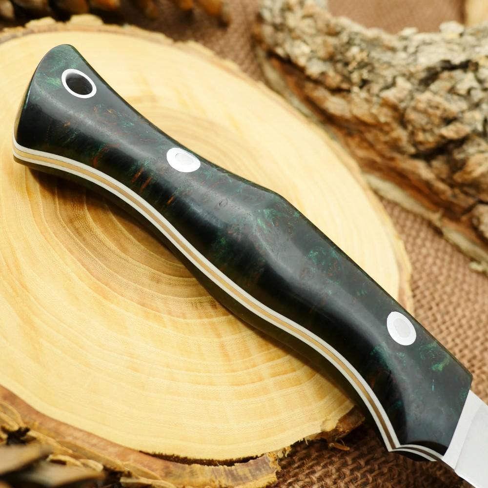 Fisherman: Dark Green Redwood Burl - Adventure Sworn Bushcraft Co.