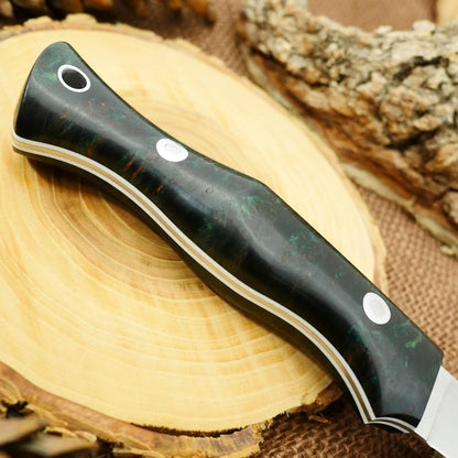Fisherman: Dark Green Redwood Burl - Adventure Sworn Bushcraft Co.
