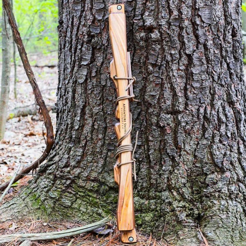Custom Bucksaw: Olivewood Veneer - Adventure Sworn Bushcraft Co.