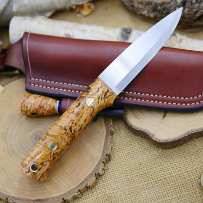 Classic 2nds: Karelian Birch, Double Liners, Matching Firesteel & Sheath