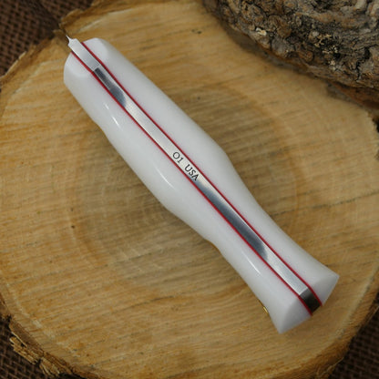 Classic: White Corian & Red - Adventure Sworn Bushcraft Co.