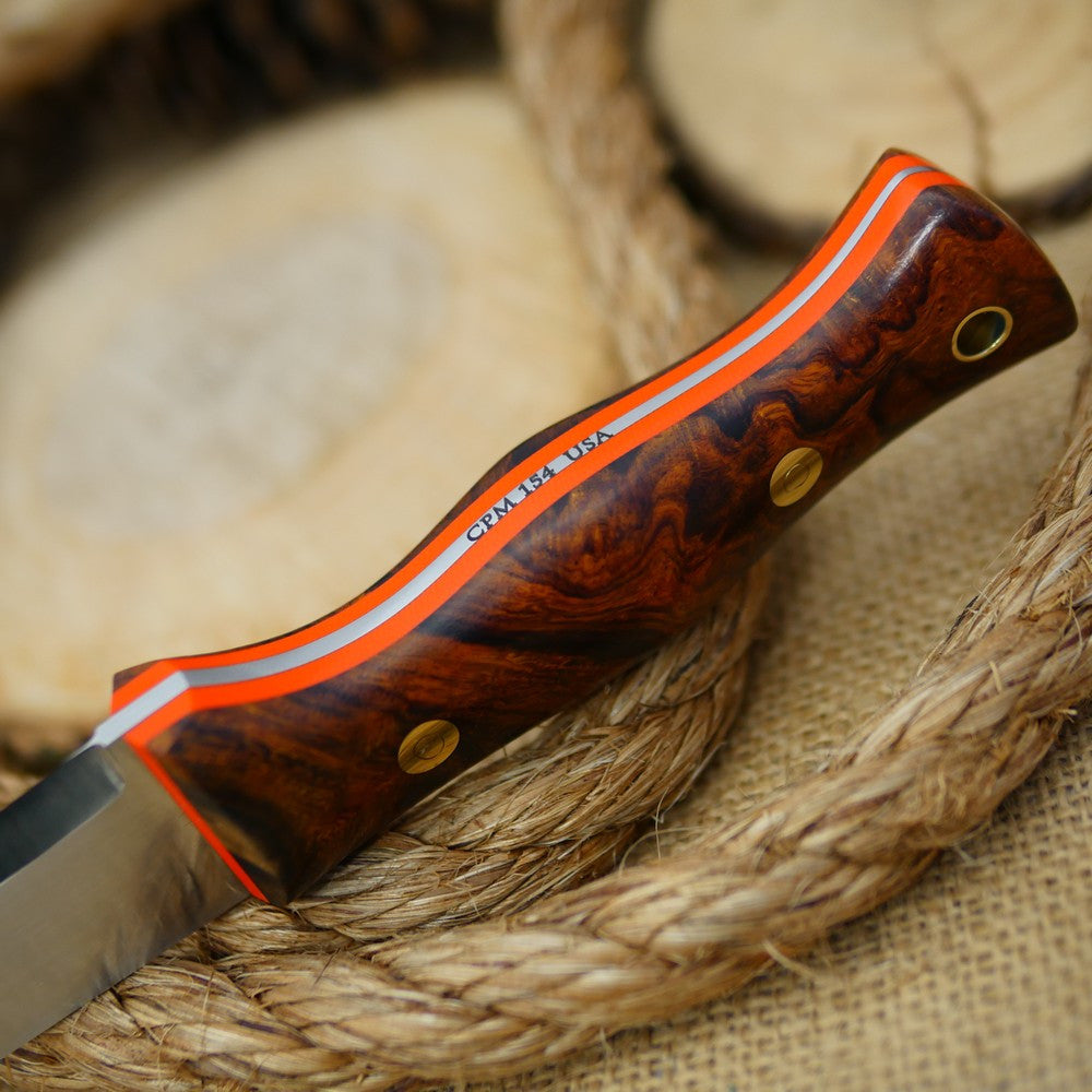 Tradesman: Ironwood Burl & Orange G10