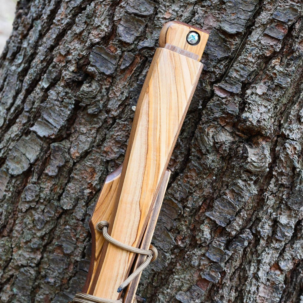 Custom Bucksaw: Olivewood Veneer - Adventure Sworn Bushcraft Co.