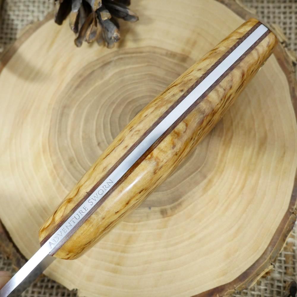 Woodsman: Karelian Birch & Brown Linen