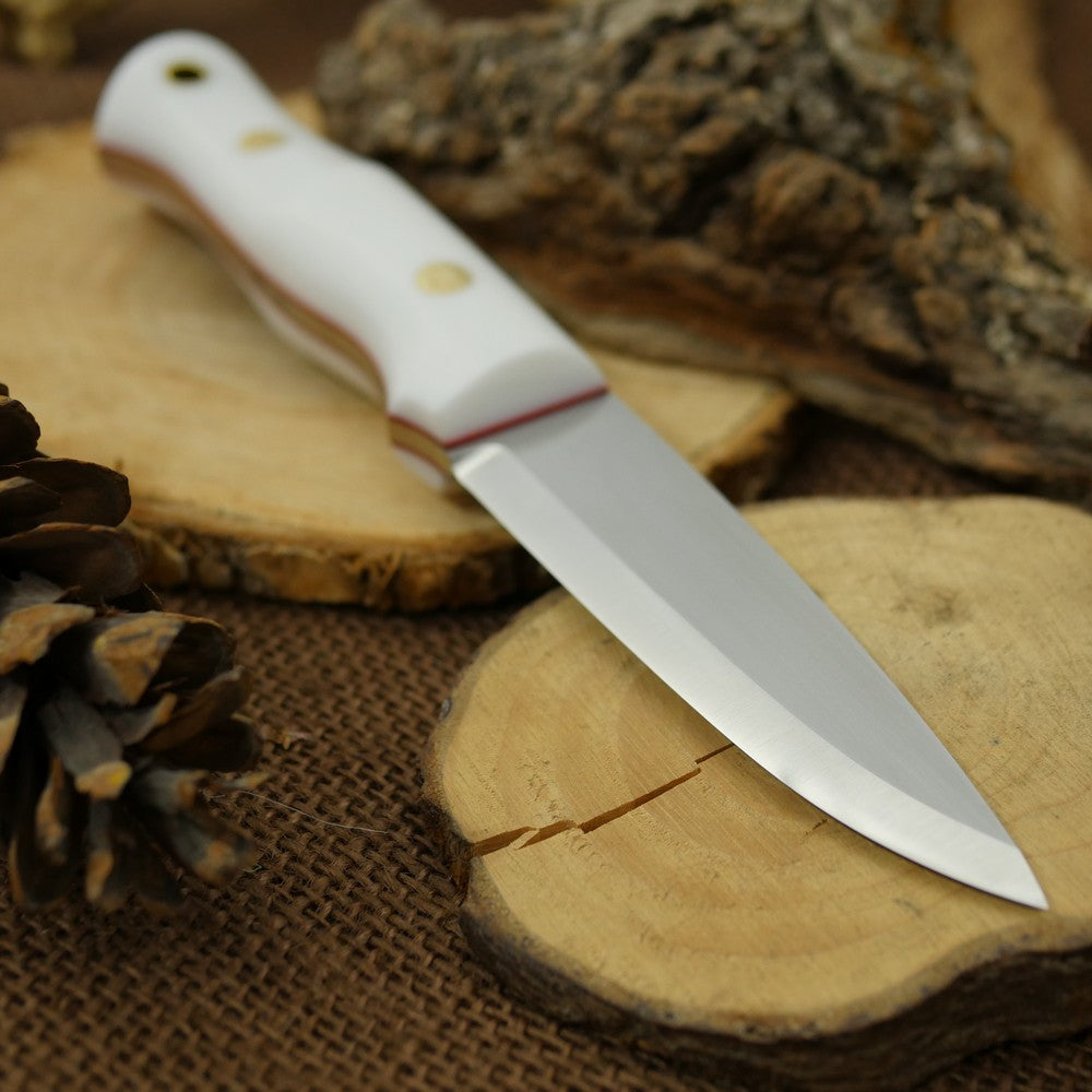 Classic: White Corian & Red - Adventure Sworn Bushcraft Co.
