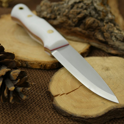 Classic: White Corian & Red - Adventure Sworn Bushcraft Co.