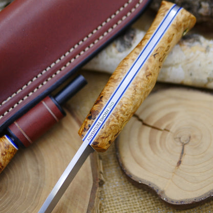 Classic 2nds: Karelian Birch, Double Liners, Matching Firesteel & Sheath