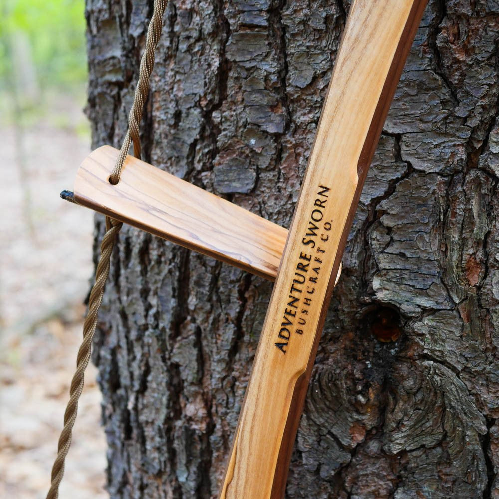 Custom Bucksaw: Olivewood Veneer - Adventure Sworn Bushcraft Co.