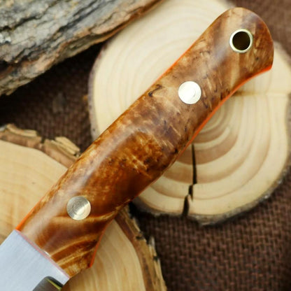 Classic: Karelian Birch & Hunter Orange G10 - Adventure Sworn Bushcraft Co.