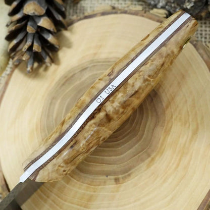 Woodsman: Karelian Birch & Brown Linen