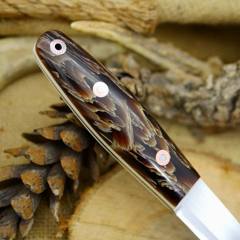 Woodsman: Brown Plant Fibers & Ivory G10 - Adventure Sworn Bushcraft Co.