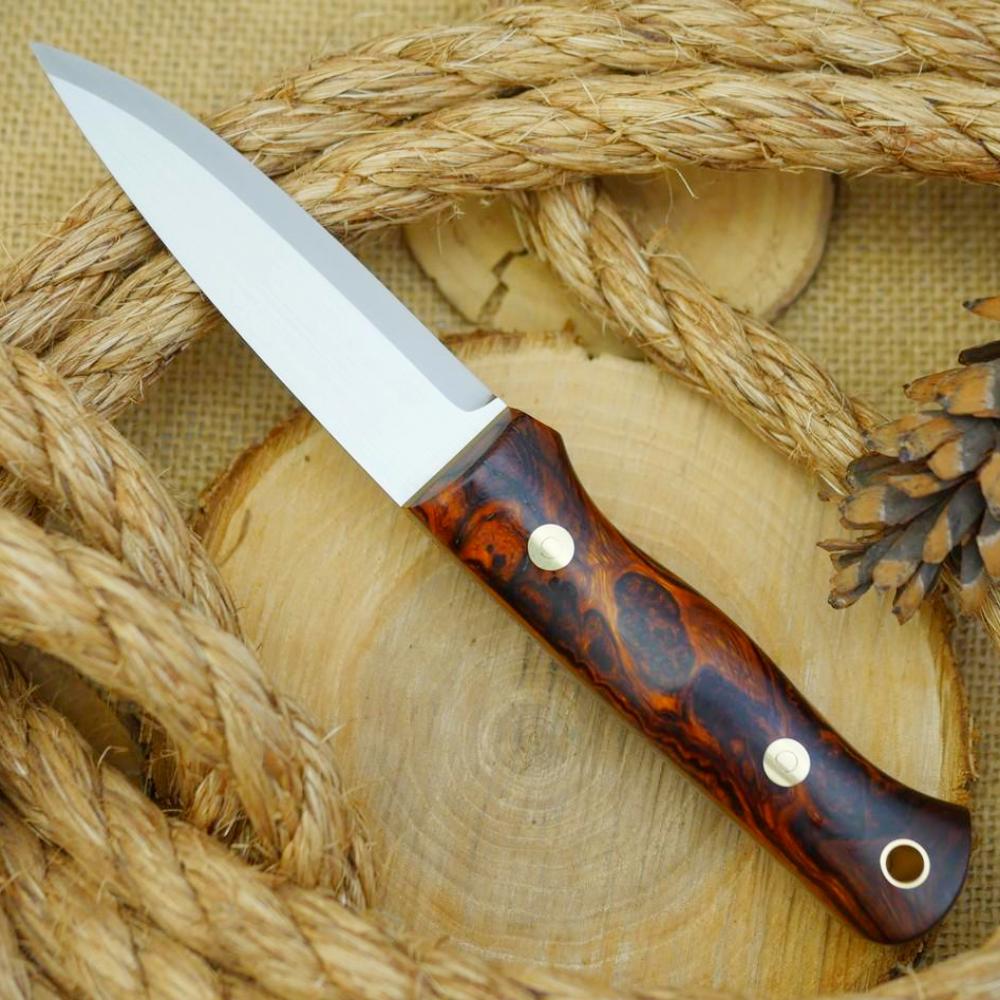Classic: Ironwood Burl & Orange Translucent Liners - Adventure Sworn Bushcraft Co.
