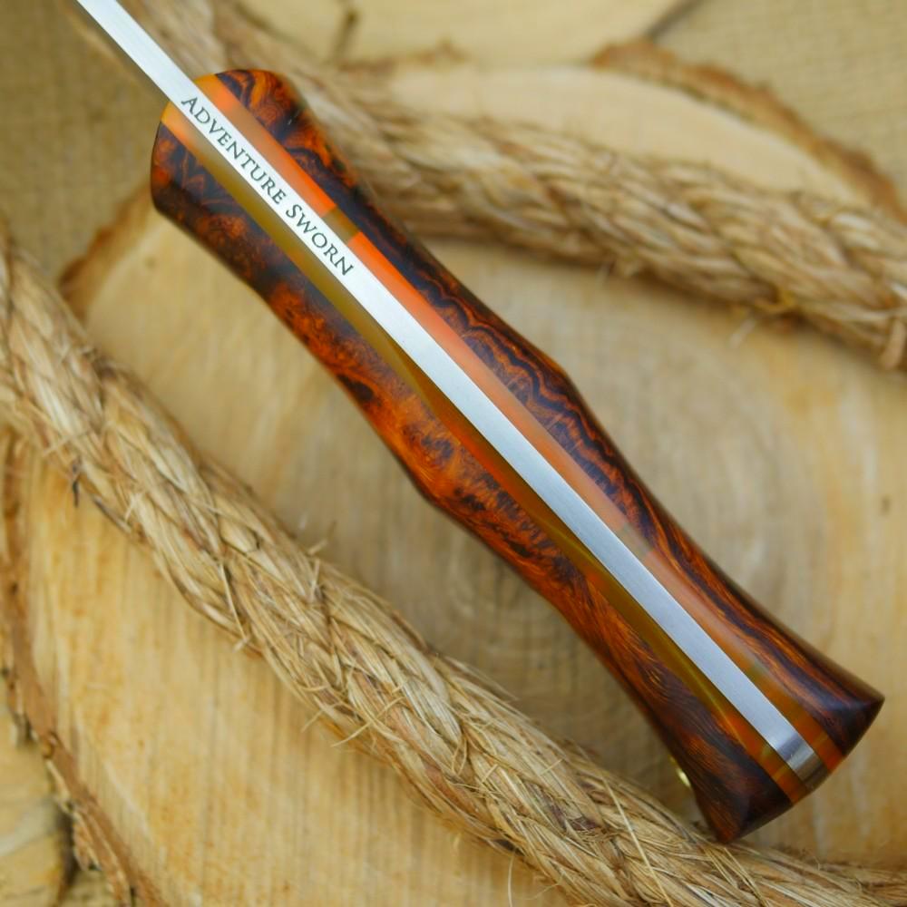 Classic: Ironwood Burl & Orange Translucent Liners - Adventure Sworn Bushcraft Co.
