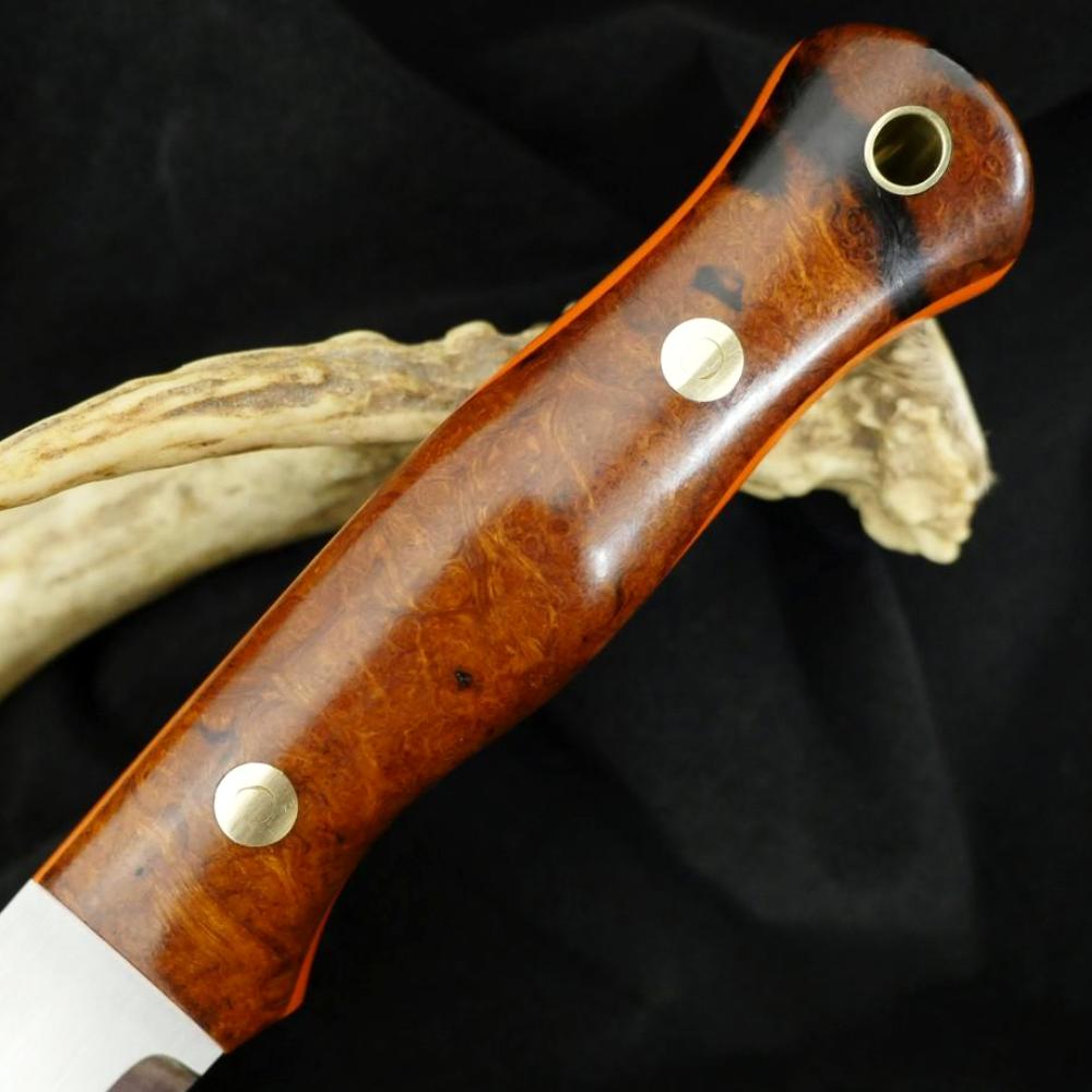 Mountaineer: Ironwood Burl & Orange G10