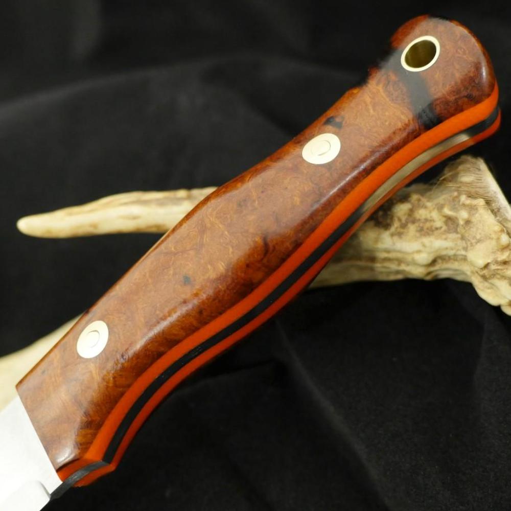Mountaineer: Ironwood Burl & Orange G10