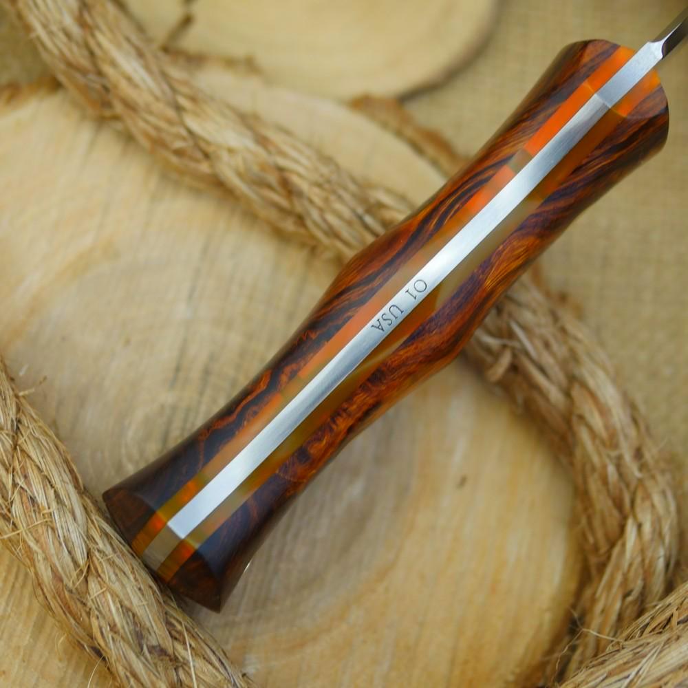 Classic: Ironwood Burl & Orange Translucent Liners - Adventure Sworn Bushcraft Co.
