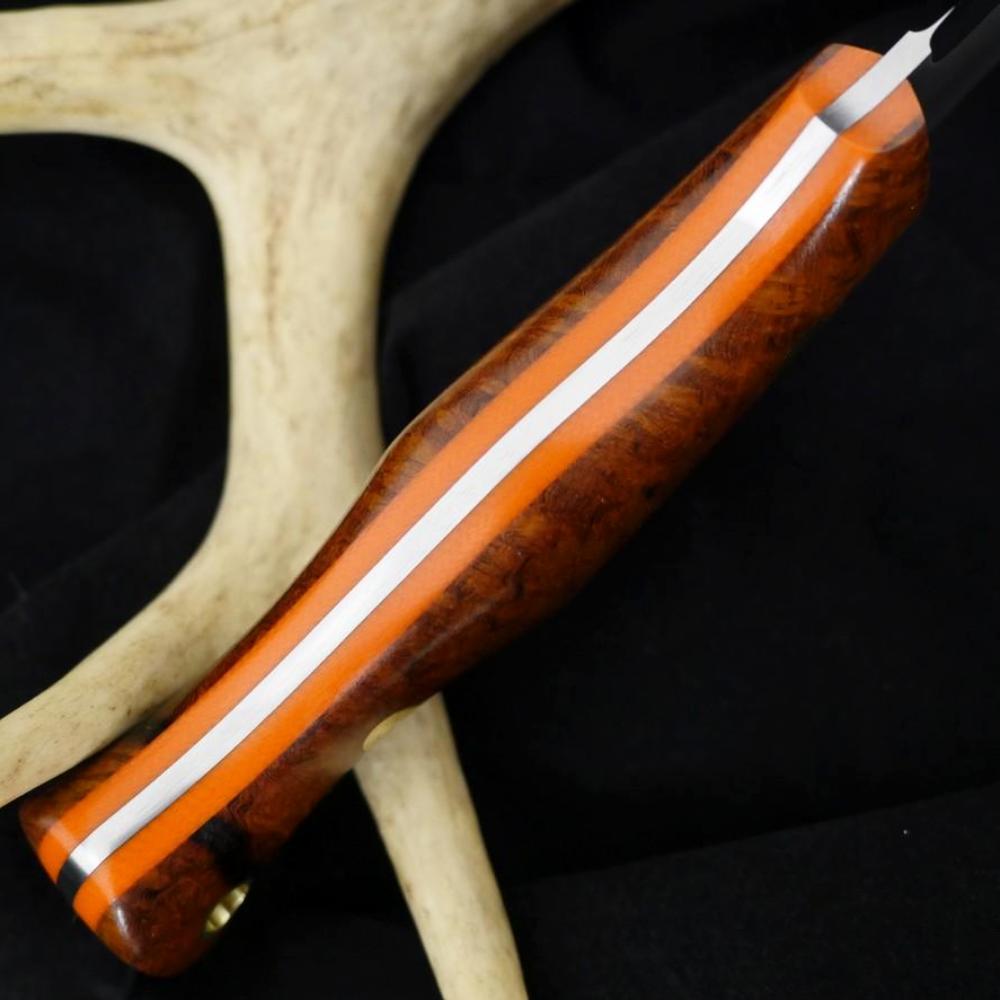 Mountaineer: Ironwood Burl & Orange G10