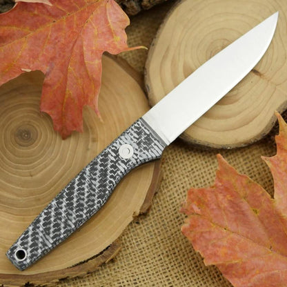 Hiker: White Carbon Fiber & Black Canvas