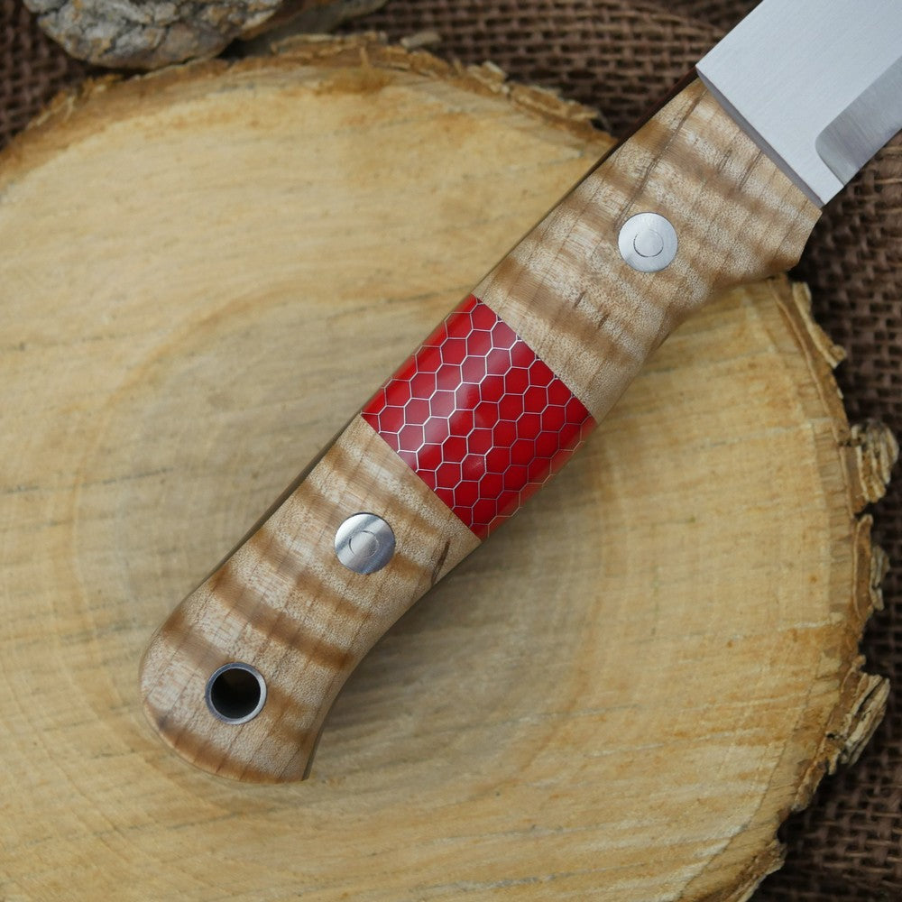 Classic: Curly Maple & Red C-tek - Adventure Sworn Bushcraft Co.
