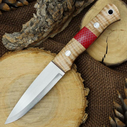 Classic: Curly Maple & Red C-tek - Adventure Sworn Bushcraft Co.