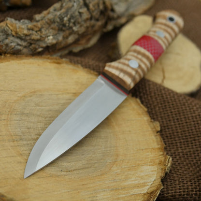 Classic: Curly Maple & Red C-tek - Adventure Sworn Bushcraft Co.