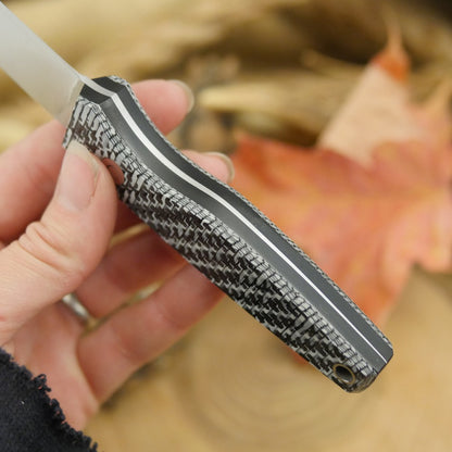 Hiker: White Carbon Fiber & Black Canvas
