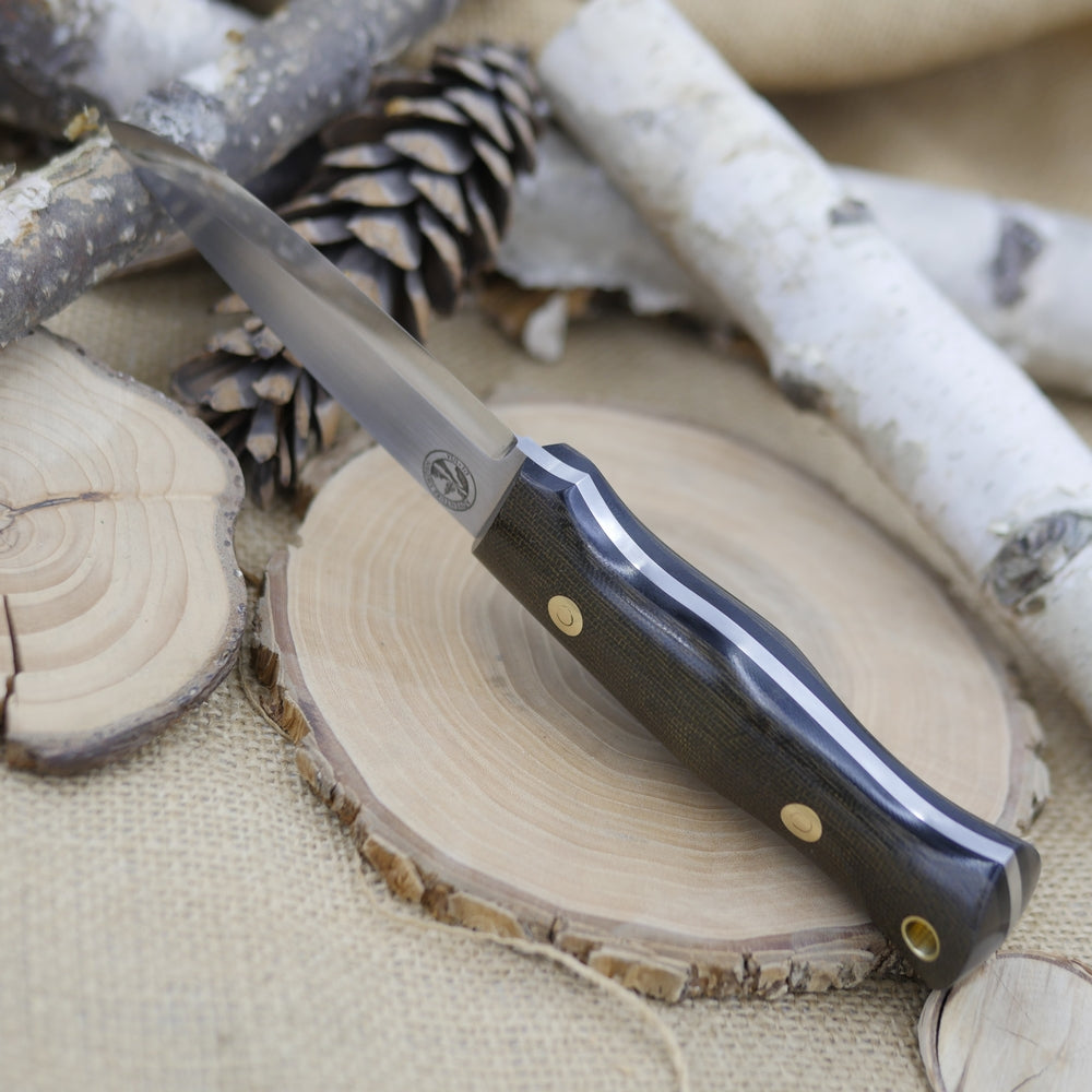 Classic: Green & Black Canvas Micarta