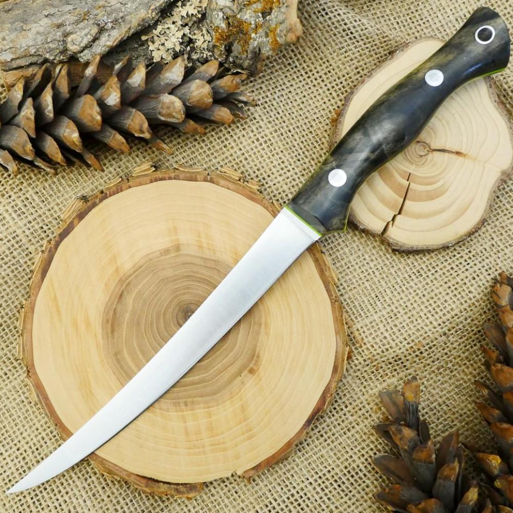 Fisherman: Buckeye Burl & Toxic Green - Adventure Sworn Bushcraft Co.