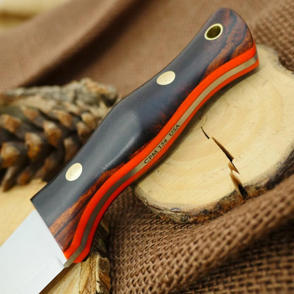 Tradesman: Ironwood Burl & Orange G10