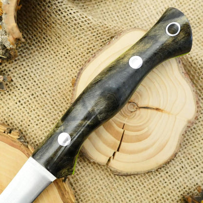 Fisherman: Buckeye Burl & Toxic Green - Adventure Sworn Bushcraft Co.