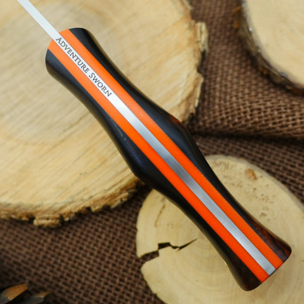 Tradesman: Ironwood Burl & Orange G10