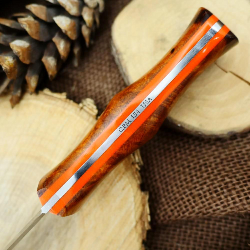 Tradesman: Ironwood Burl & Orange G10