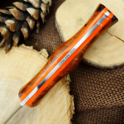 Tradesman: Ironwood Burl & Orange G10