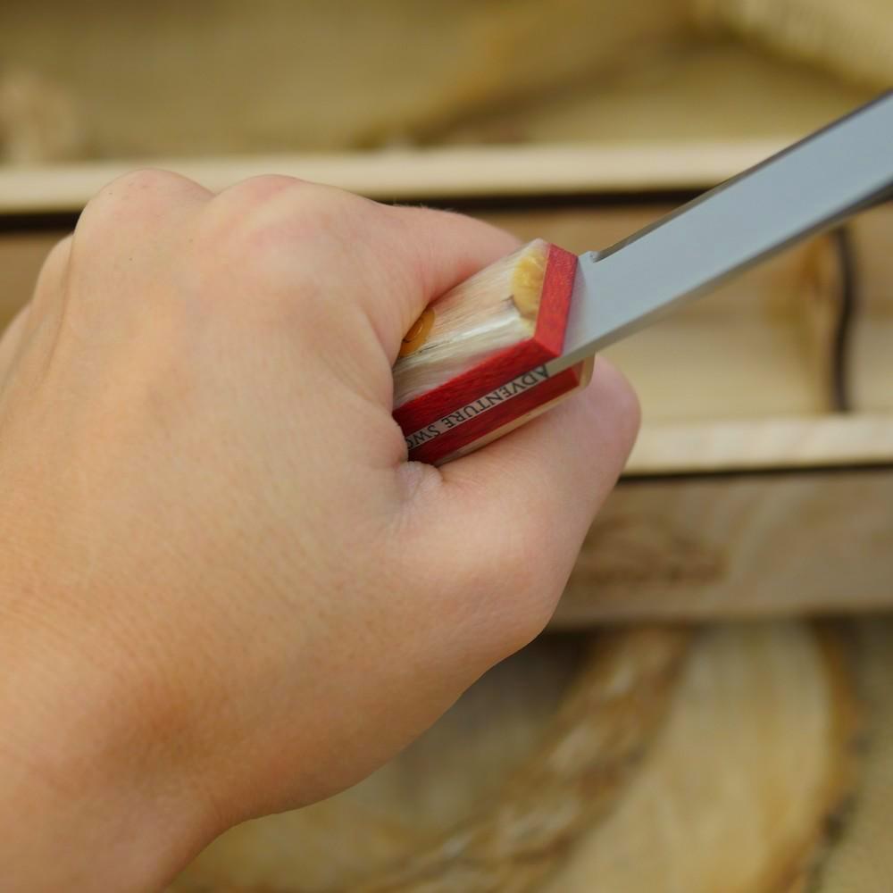 Hiker: Ram's Horn & Red Linen - Adventure Sworn Bushcraft Co.