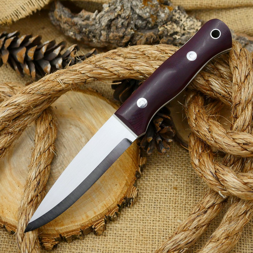 Classic: Maroon Canvas & White G10 - Adventure Sworn Bushcraft Co.