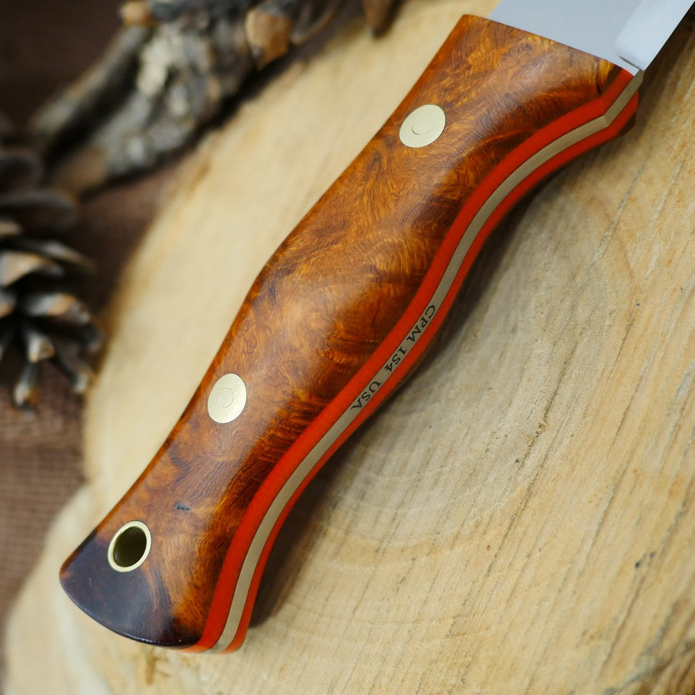 Tradesman: Ironwood Burl & Orange G10