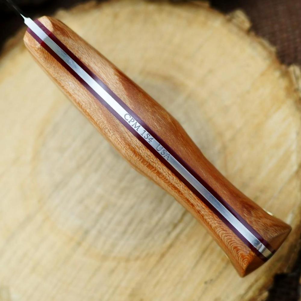 CPM 154 Voyageur: Cherry & Red G10 - Adventure Sworn Bushcraft Co.