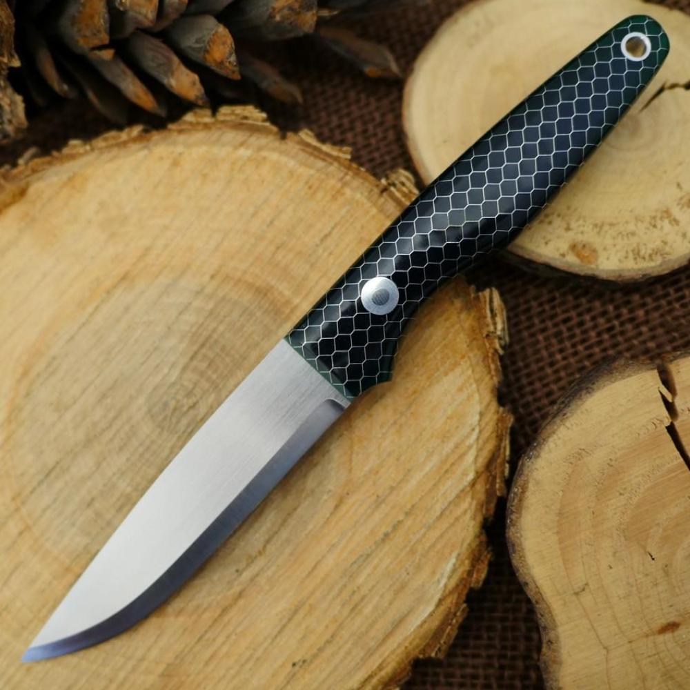CPM 3V Hiker: Green C-tek & Black - Adventure Sworn Bushcraft Co.
