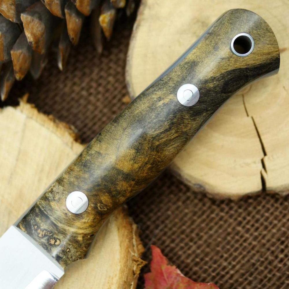 Classic: Ohio Buckeye Burl & Gray G10 - Adventure Sworn Bushcraft Co.